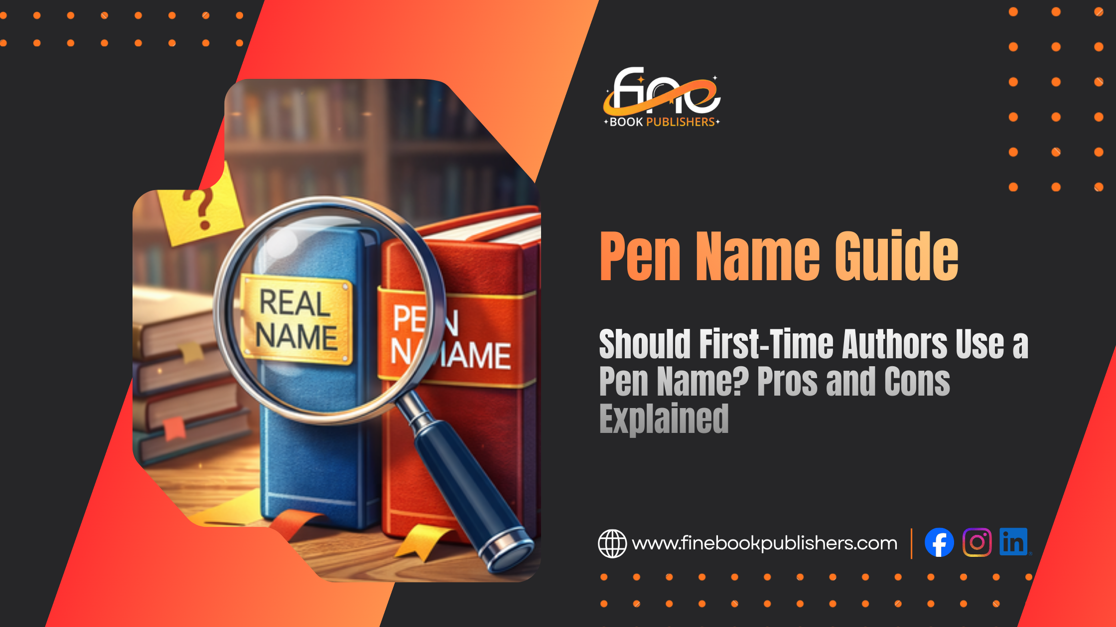 Should First-Time Authors Use a Pen Name? Pros and Cons Explained