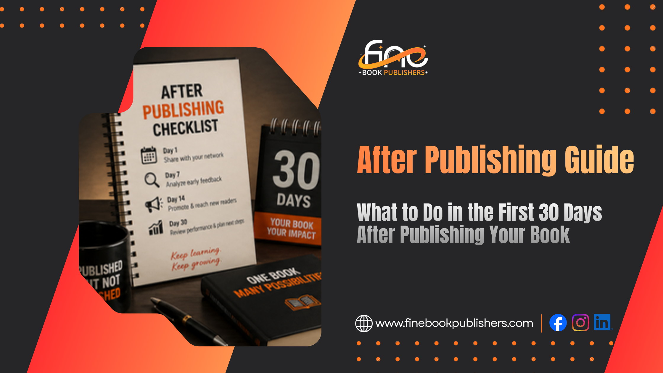 What to Do in the First 30 Days After Publishing Your Book
